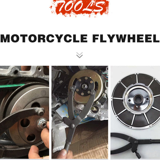 Multi-Functional Y-Shaped Motorcycle Flywheel Wrench