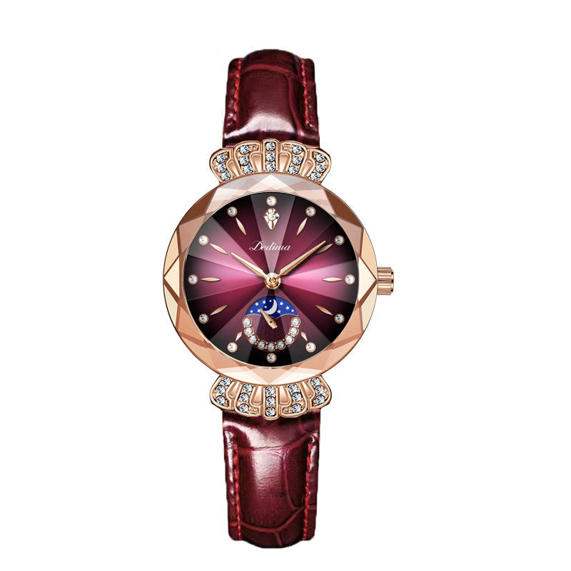 🎀Fashionable Diamond Moon Star Watch for Women