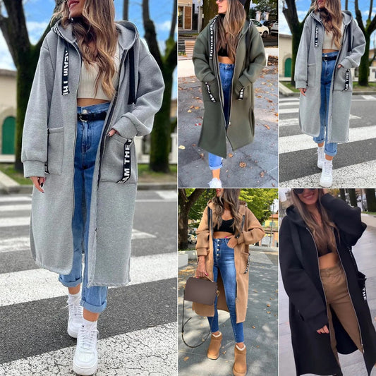 🔥2025 New Arrival Pre-Sale✨ Women's Hooded Long Sweatshirt