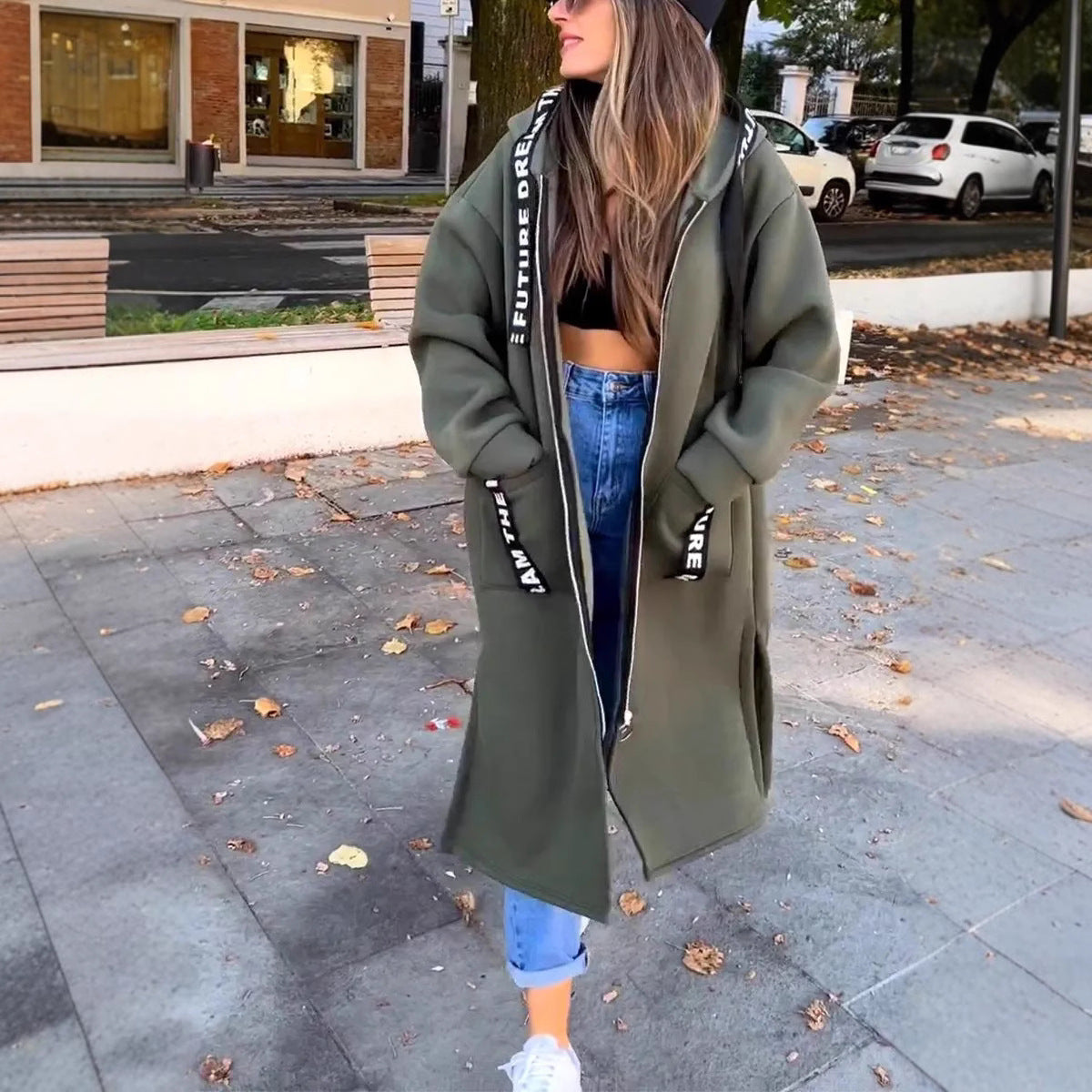 🔥2025 New Arrival Pre-Sale✨ Women's Hooded Long Sweatshirt