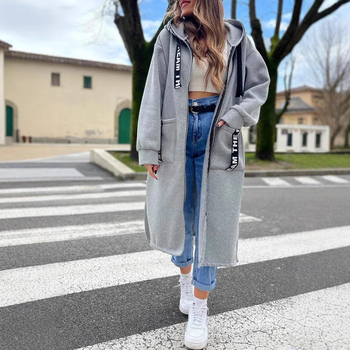 🔥2025 New Arrival Pre-Sale✨ Women's Hooded Long Sweatshirt