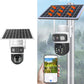 Wireless Outdoor Solar Security Cameras with Dual Lens