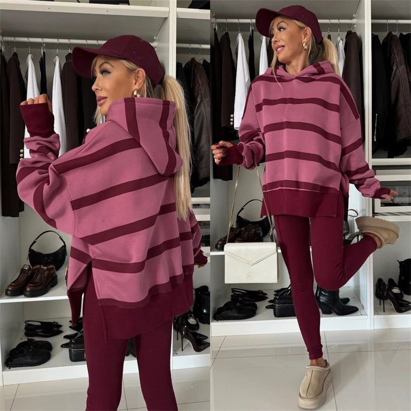 🎅Christmas Pre-sale🎁 Women's Oversized Hoodie and Leggings Set