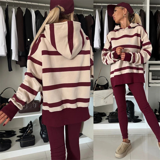 🎅Christmas Pre-sale🎁 Women's Oversized Hoodie and Leggings Set