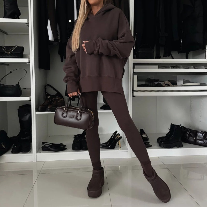 🎅Christmas Pre-sale🎁 Women's Oversized Hoodie and Leggings Set