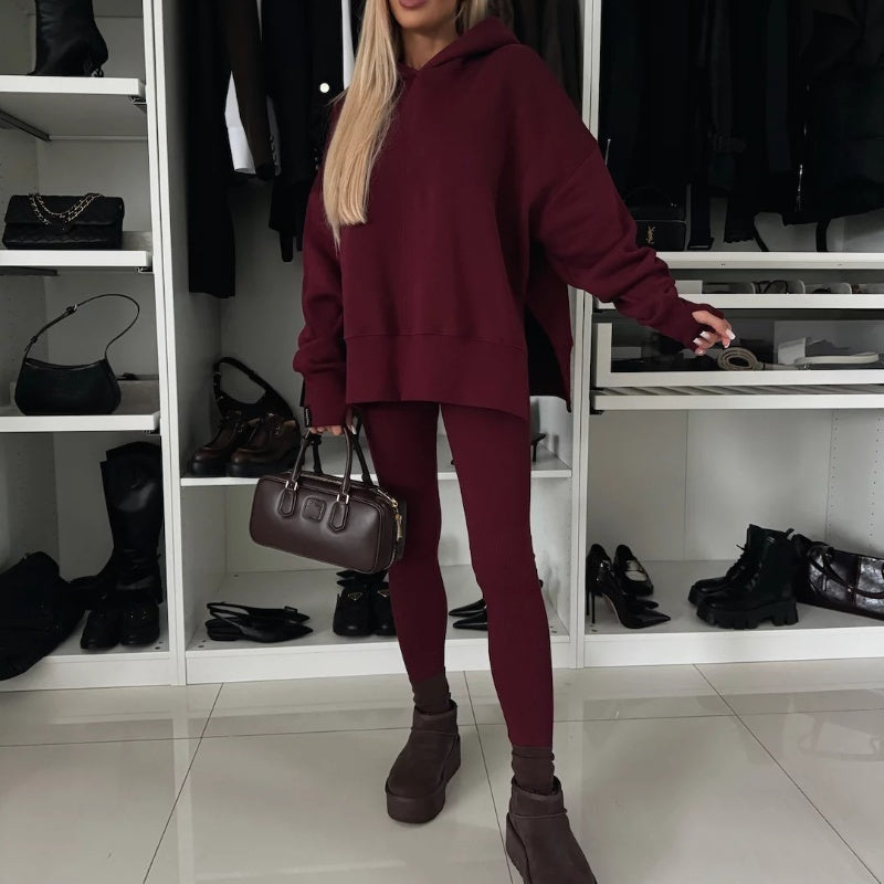 🎅Christmas Pre-sale🎁 Women's Oversized Hoodie and Leggings Set