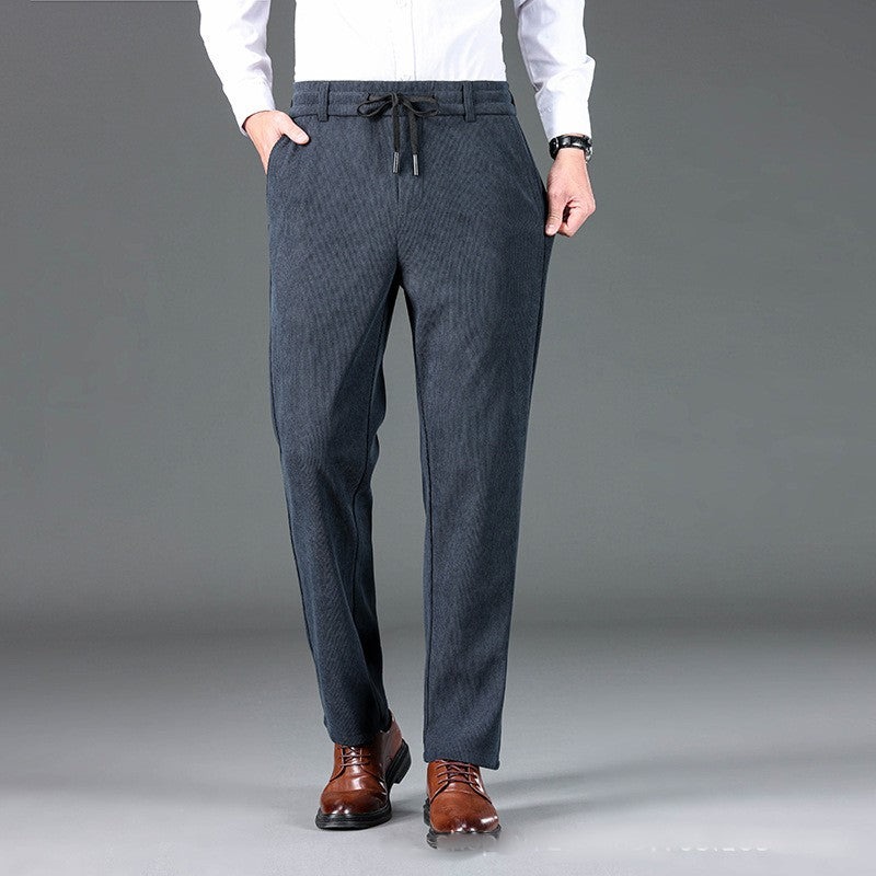 Men's Corduroy Casual Straight Pants