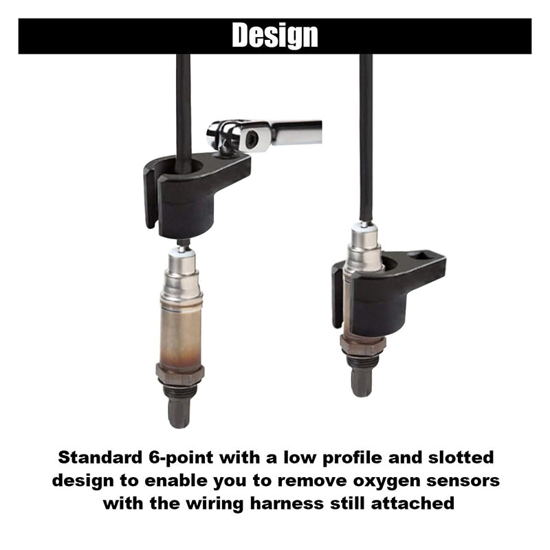 Car Offset Oxygen Sensor Socket for Easy Installation & Removal(7/8”/ 22mm)