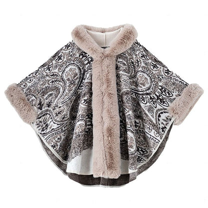 Women's Fall and Winter Oversized Hooded Shawl Jacket