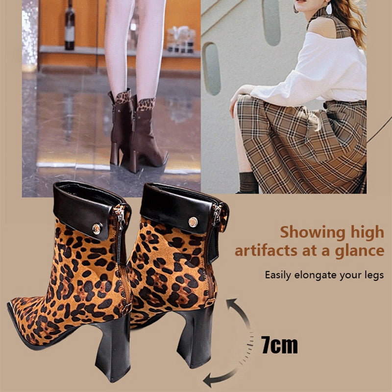 ❄️Winter Specials❄️ Women's Faux Suede High-Heel Ankle Boots