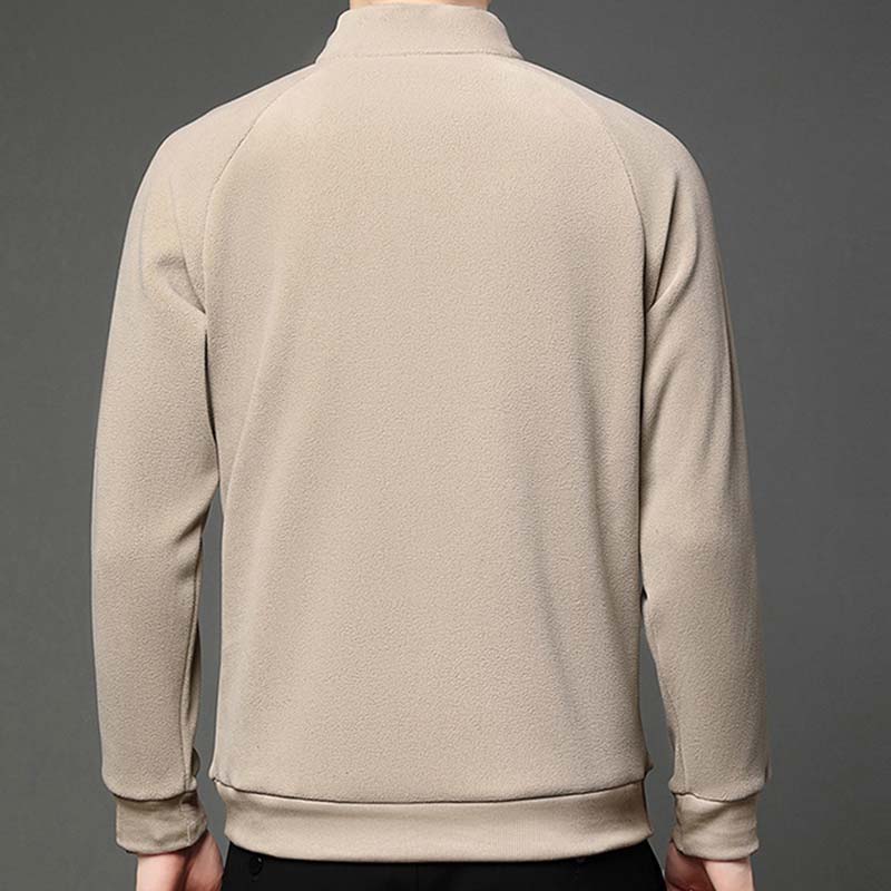 ✨New Arrival✨Men's Solid Half Zip Long-Sleeve Tops