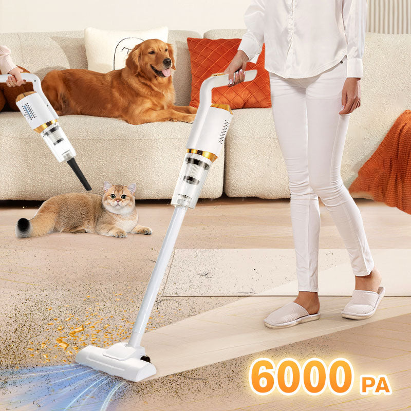 ❄️Winter Specials 50% Off Cordless Vacuum Cleaner – 6000PA Powerful Suction for Home & Car