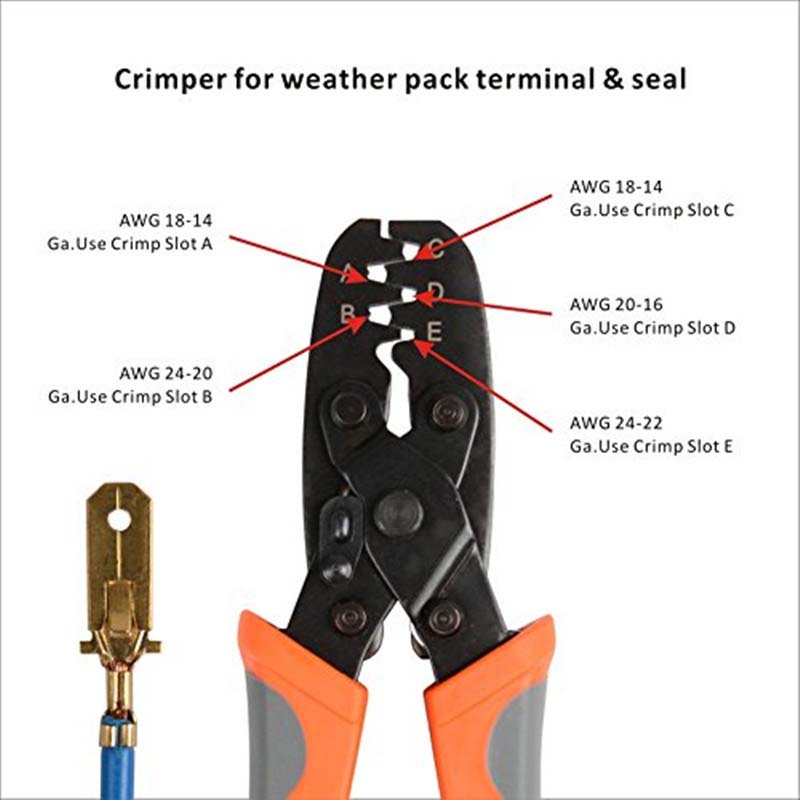 AWC24-14 Automotive Connector Crimping Pliers Tool