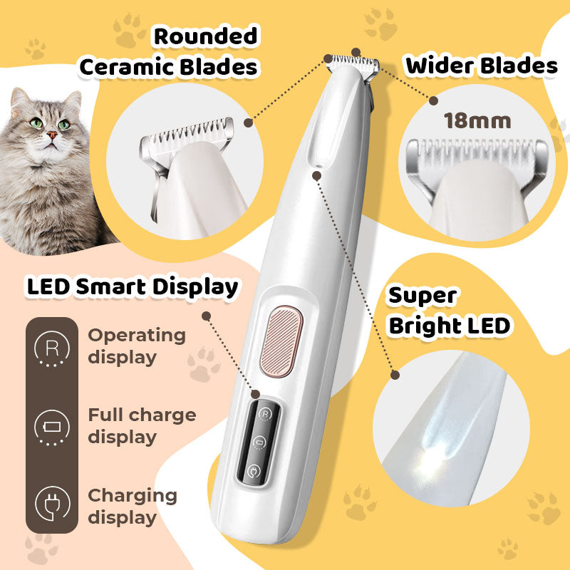 ✨New Year Specials🐱 Waterproof Rechargeable Pet Shaver with LED Light