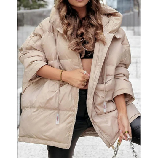 ❄️Winter Specials❄️ Women's Solid Color Hooded Cotton Jacket