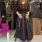 Women’s Elegant Color Block Long Dress
