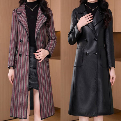 Women's Elegant Reversible Double-Sided Coat（50% OFF）