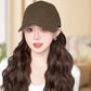 Baseball Cap with Hair Extensions for Women