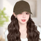 Baseball Cap with Hair Extensions for Women