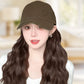 Baseball Cap with Hair Extensions for Women