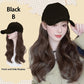 Baseball Cap with Hair Extensions for Women