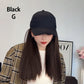 Baseball Cap with Hair Extensions for Women