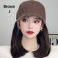 Baseball Cap with Hair Extensions for Women