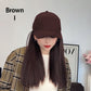 Baseball Cap with Hair Extensions for Women