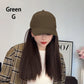 Baseball Cap with Hair Extensions for Women