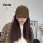Baseball Cap with Hair Extensions for Women