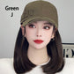 Baseball Cap with Hair Extensions for Women
