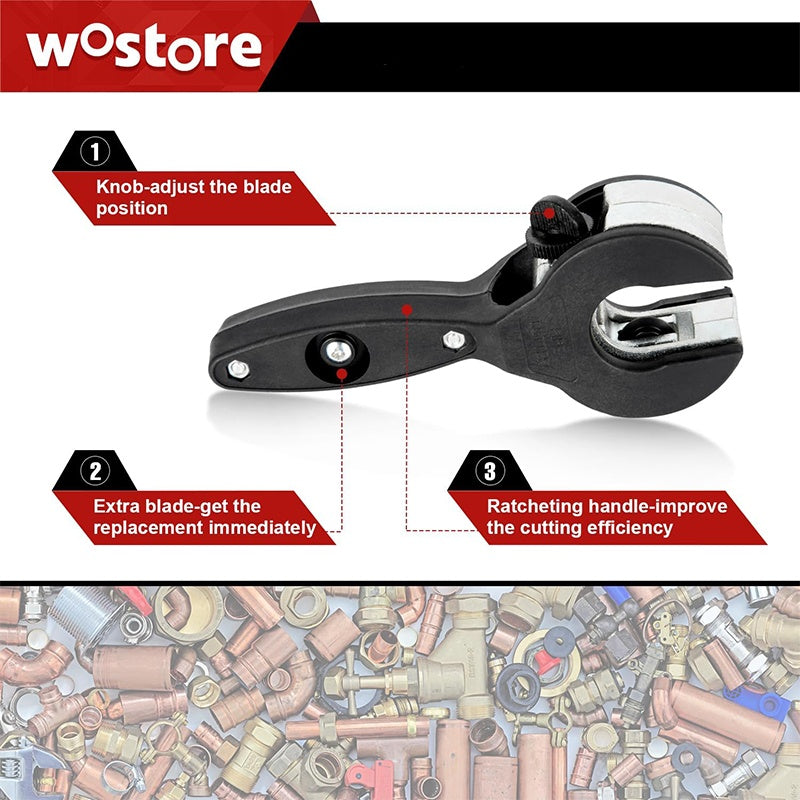 3-Piece Ratcheting Tubing Cutter Set