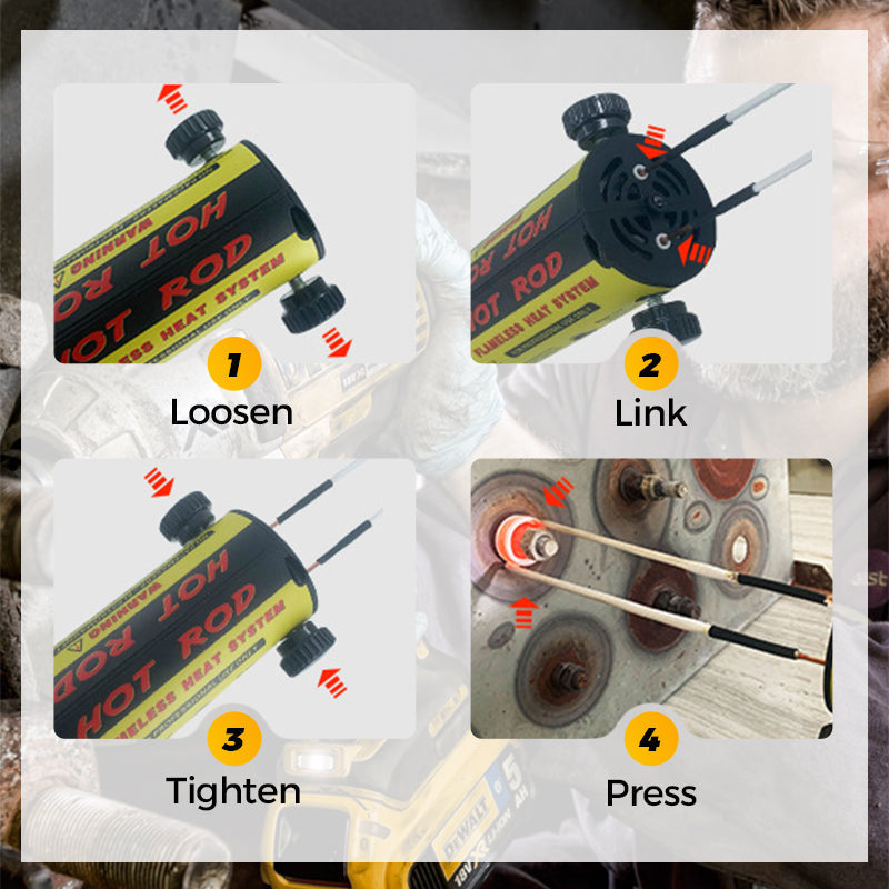 💥 Hot Sale 🎉 Magnetic Induction Heater Kit - 1100W Induction Heat Bolt Removal Tool