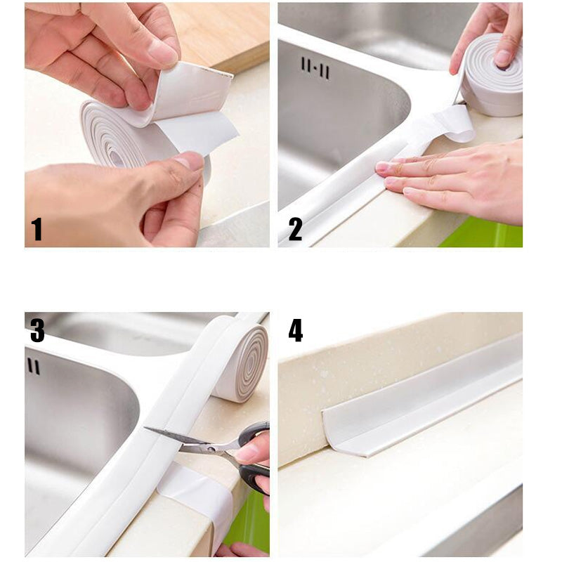 White Waterproof Self Adhesive Caulk Tape