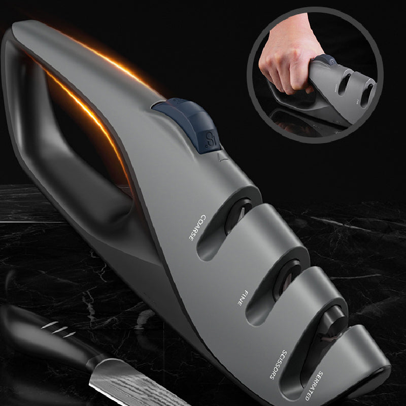 3-in-1 Knife Sharpener with Adjustable Angle