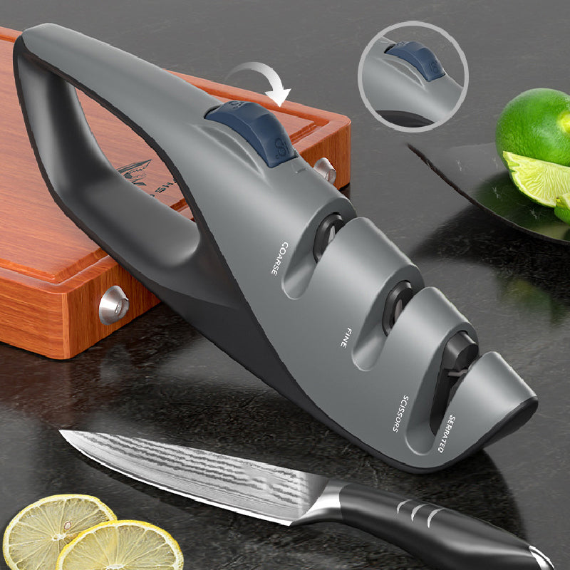 3-in-1 Knife Sharpener with Adjustable Angle