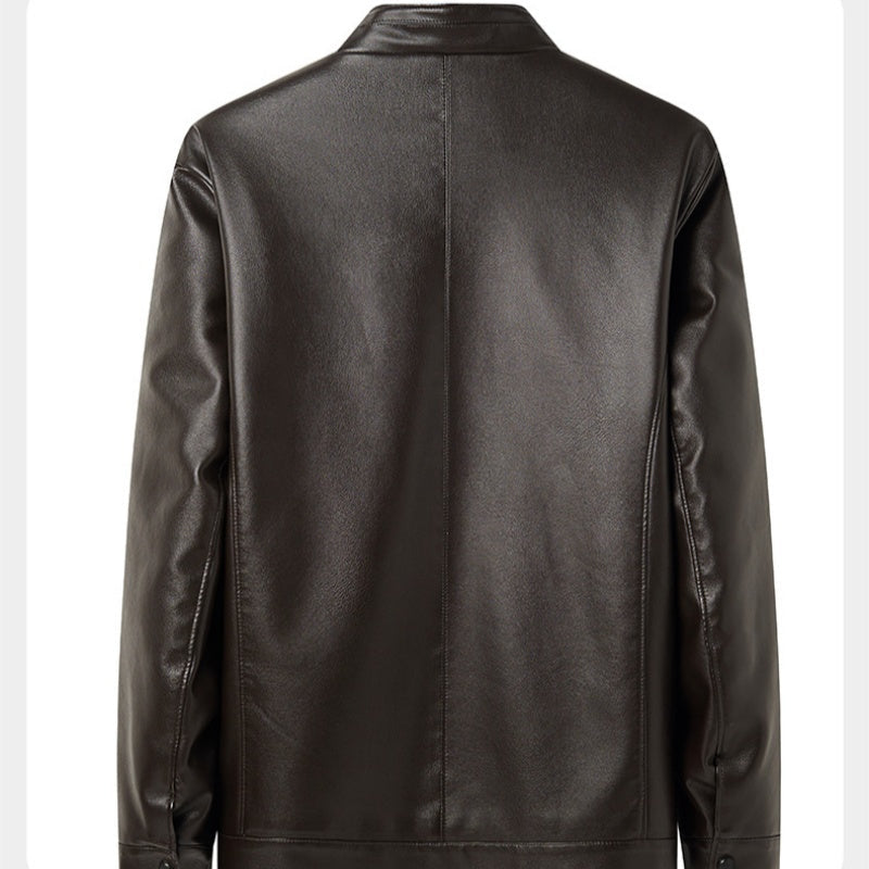 Men's Casual PU Leather Jacket（50% OFF）