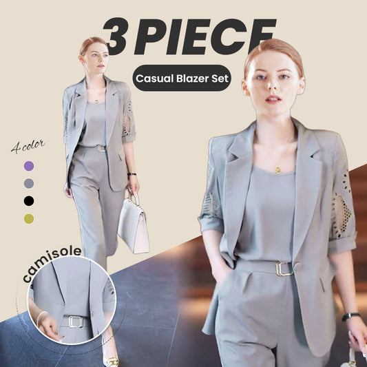 Women's 3-Piece Casual Blazer Set