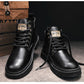 🎁✨Ideal gift - Vintage PU leather lace-up boots for men