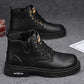 🎁✨Ideal gift - Vintage PU leather lace-up boots for men