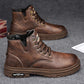 🎁✨Ideal gift - Vintage PU leather lace-up boots for men