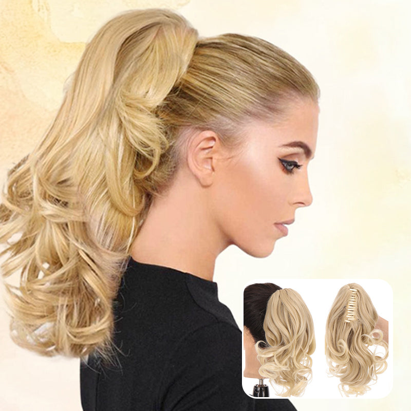 Claw Clip Short Curly Ponytail Extension