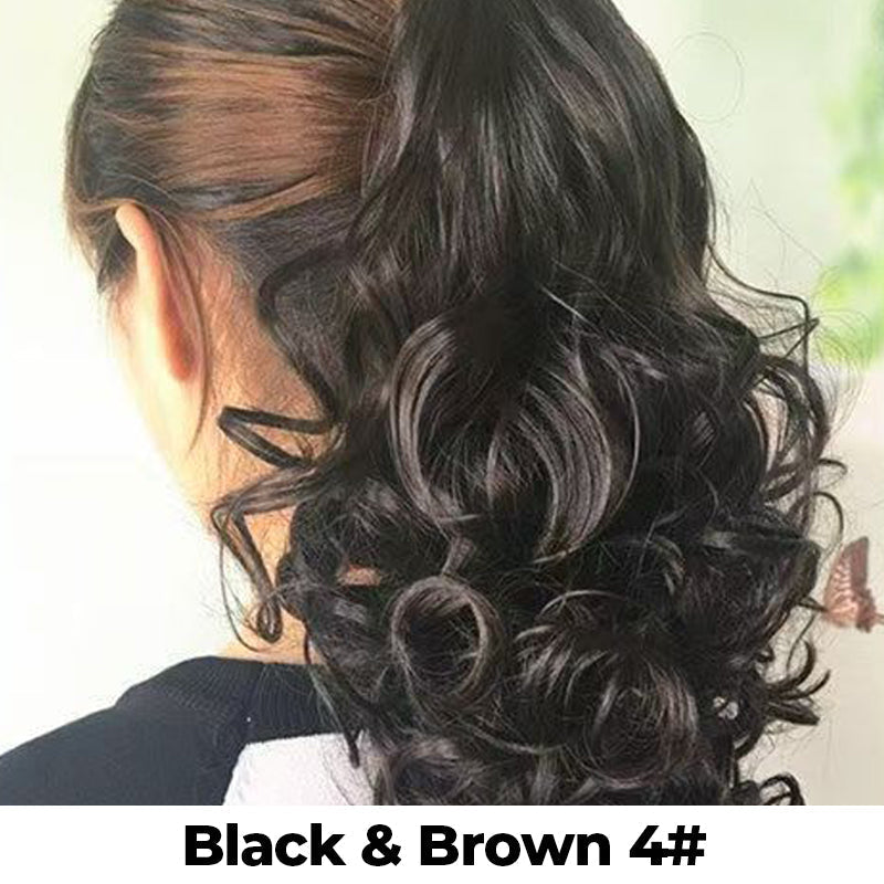 Claw Clip Short Curly Ponytail Extension