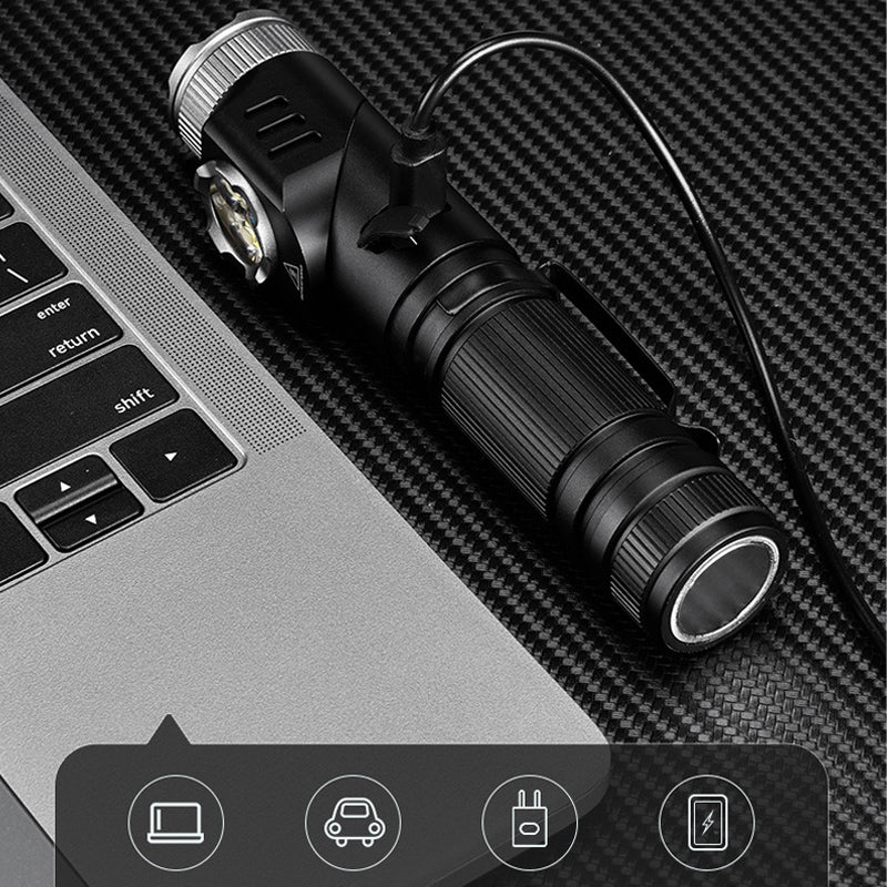 Multi-Function LED Flashlight with Magnetic Base