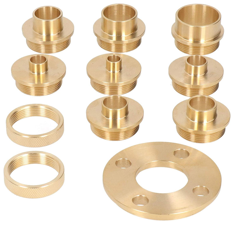 11PCS Brass Router Template Guides Bushing Kit