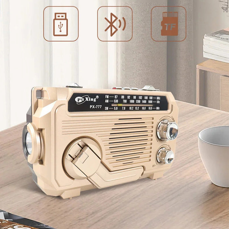 Multi-function Hand Crank Portable Radio with Flashlight