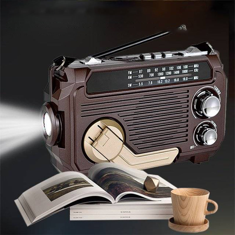 Multi-function Hand Crank Portable Radio with Flashlight