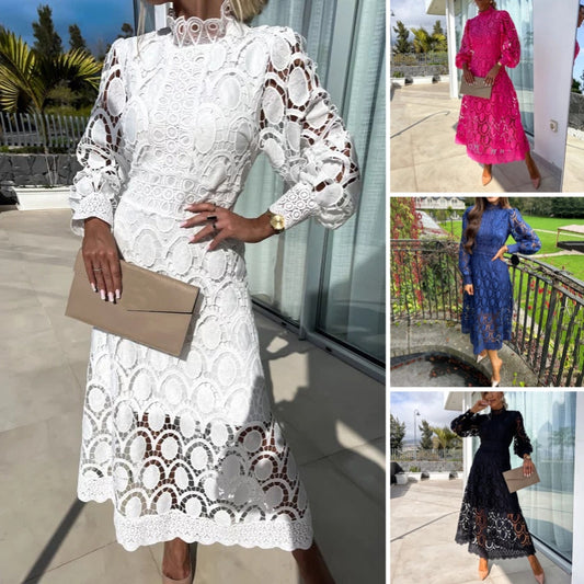 🔥Hot Sale 49% OFF🔥Vintage Lace Hollow-Out Dress