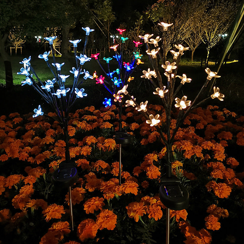 Outdoor Waterproof Cherry Blossom  Multicolor Solar Garden Lights（50% OFF）