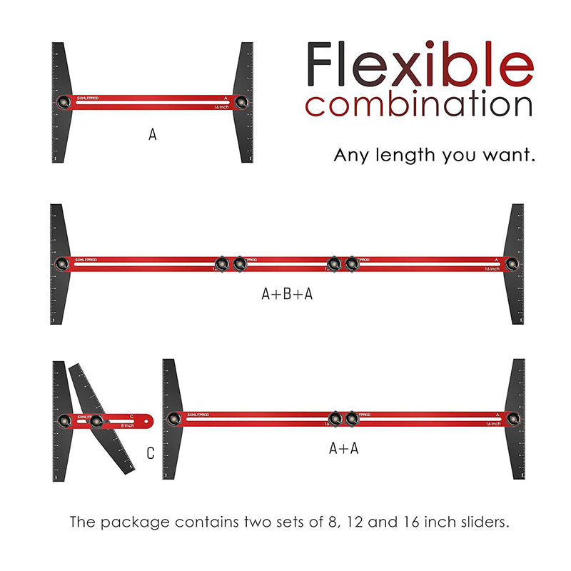 Upgraded Multifunctional Stair Measuring Ruler